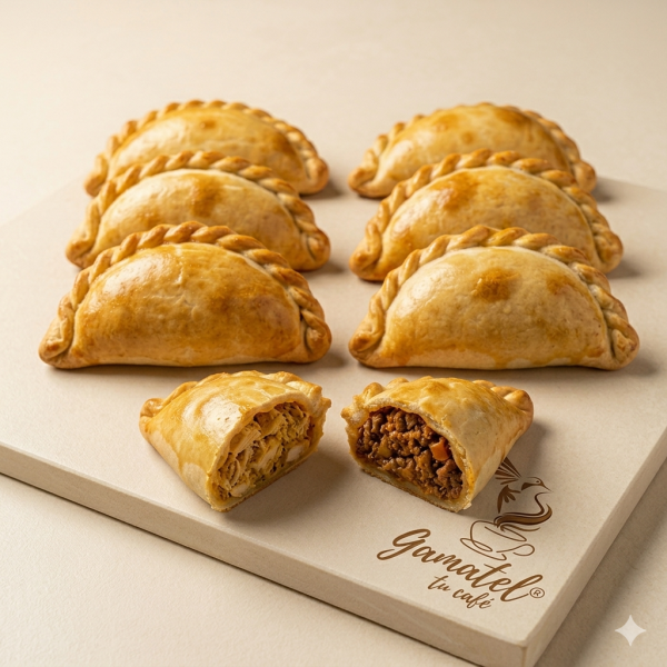 Empanadas artesanales Gamatel en Lima, 6 unidades horneadas