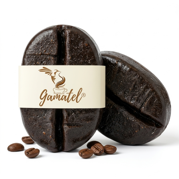 Jabón de café artesanal Gamatel 76 g, exfoliante natural con café de Villa Rica